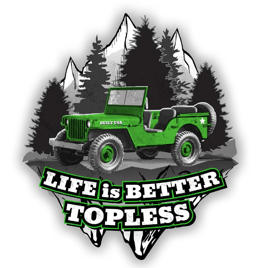 Better Topless Jeep® Decal