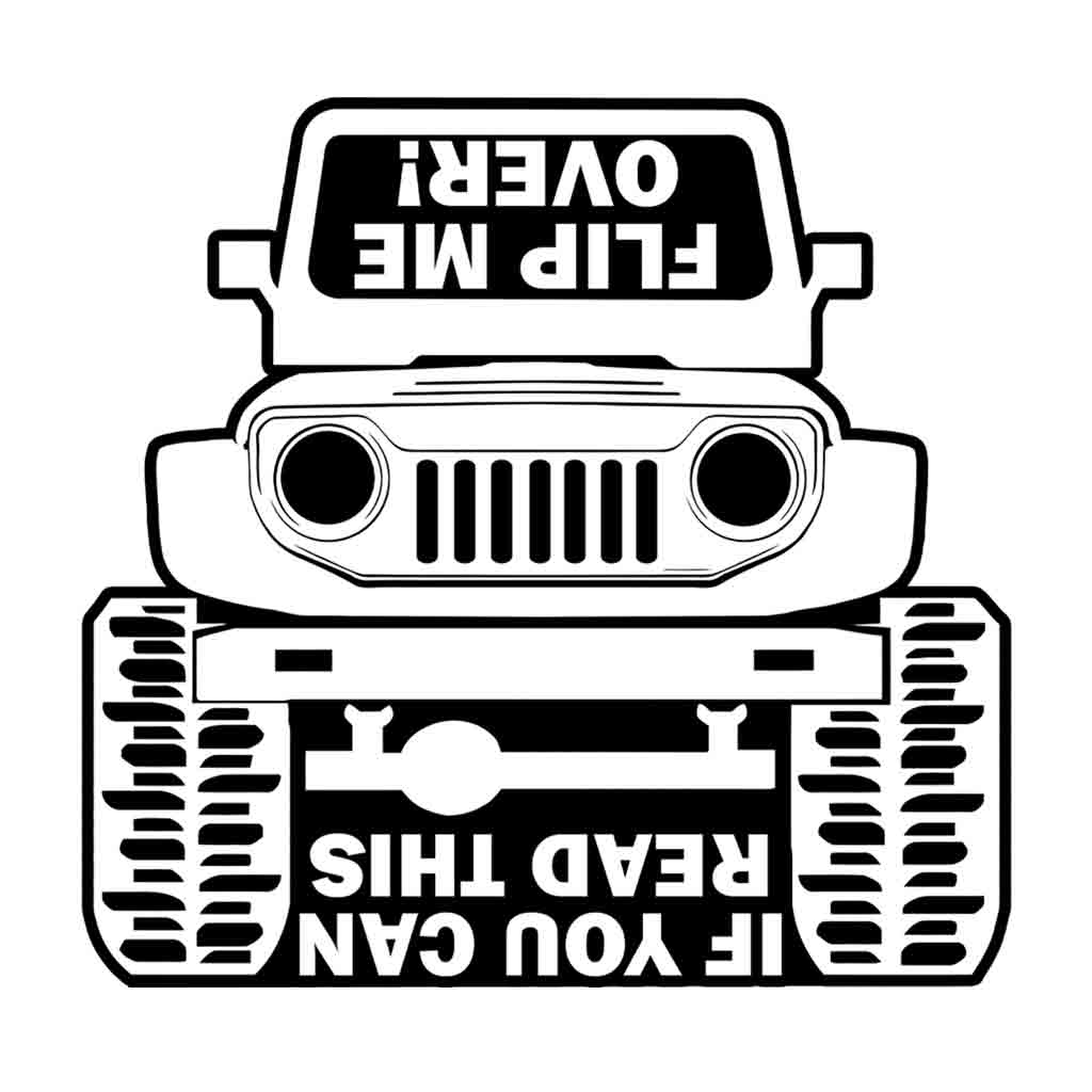 Flip Me Over Decal