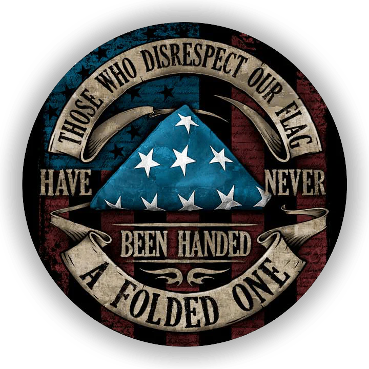 Folded Flag  Decal